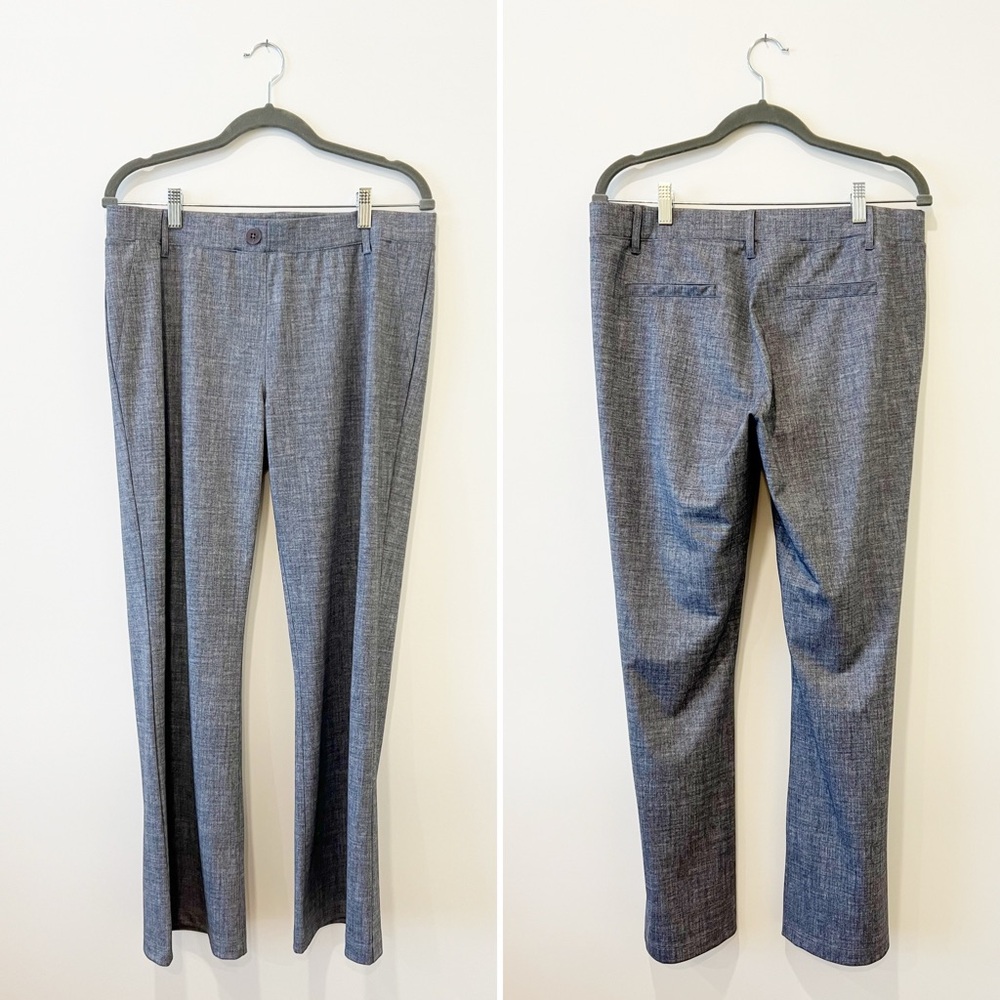 Betabrand Bootcut Classic Dress Pant Gray Wrinkle-Resistant Ponte Yoga Large LP - Picture 4 of 7